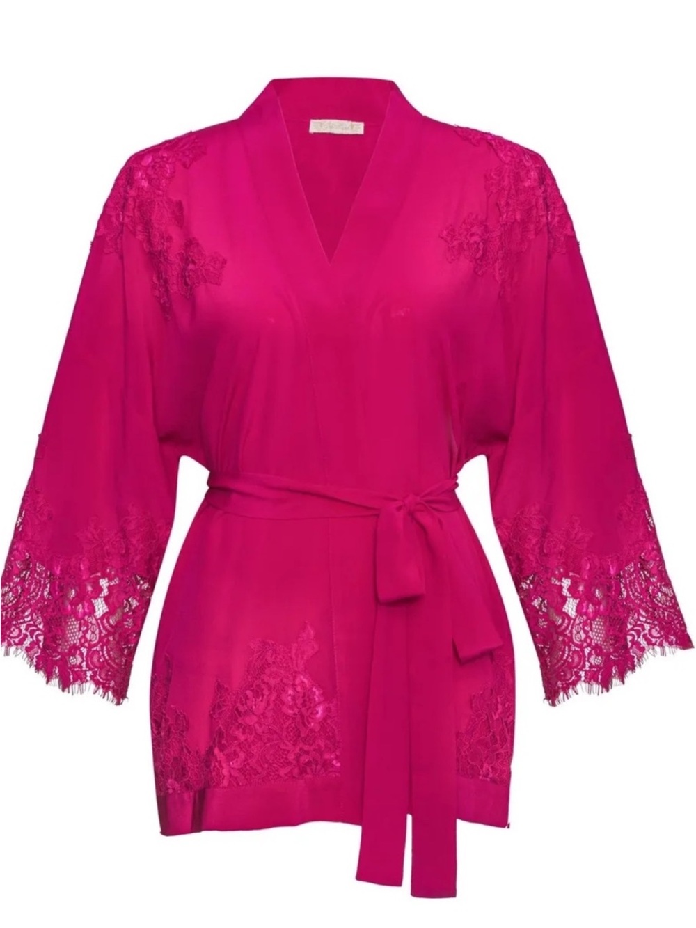 Gold Hawk Flora Lace Silk Short Robe Silk Shrug, Kimono or wrap.• M
$239 $315
